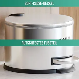 Avalo Treteimer 30 l Silber