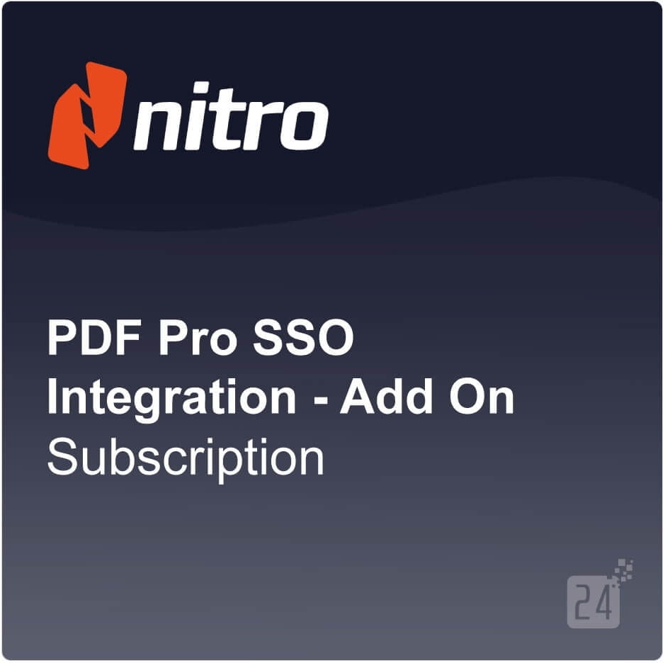 Nitro PDF Pro SSO Integration - Add On 3 Year Subscription per Year ESD