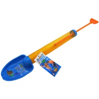 alldoro 60120 - Water Shooter mit Schaufel ca. 72 cm, Wasserspritze Reichweite bis zu 12 Meter, Wasserkanone mit 190 ml Wassertank, für Strand, Garten und Freizeit, für Kinder ab 3 Jahren