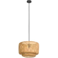 EGLO Pendelleuchte Hettonle Schwarz Ø 42 cm x 110 cm 1-flammig