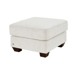 Soho Hocker Franka 75 x 42 x 62 cm Weiß