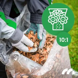 Maltec Laubbläser Laubsauger mit Schredder 3500 W