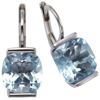 ZEEme Paar Ohrhänger »925 Silber mit Blautopas (beh.)«, 281966-0 weiß + blau