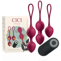CICI BEAUTY Beckenbodentrainer Beckenboden 3er Set Beckenbodenkugel Damen Premium Silikon, Set, 3-tlg., 3er Set, Kräftigung der Becken- und Unterleibsmuskulatur