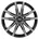 Black Polished Alufelge schwarz