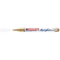 EDDING 5300 Acrylmarker Fein, Gold, Fein, 1 mm, 2 mm, Tinte auf Wasserbasis, Kan