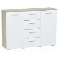 Matkam Kommode Sonoma Eiche, Holzwerkstoff, 120x84.5x35 cm, Wohnzimmer, Kommoden