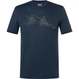 super.natural Herren Kanulines T-Shirt (Größe L, blau)