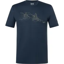 super.natural Herren Kanulines T-Shirt (Größe L, blau)