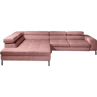 GALLERY M branded by Musterring Ecksofa »Felicia Due L-Form«, rosa