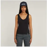 G-Star Asymmetrical Zip Slim Tanktop - Schwarz - Damen