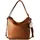 Mandarina Duck Mellow Leather Schultertasche Leder Brown