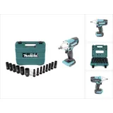 Makita DTW 190 Z Akku Schlagschrauber 18 V 190 Nm + Steckschlüssel Set - ohne Akku, ohne Ladegerät