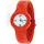 Hip Hop Uhr 32 mm Silikonarmband Orange