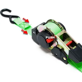 Wiltec Spanngurte Automatik 4er Set 3 m 320 daN