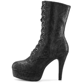 LASCANA BELLE AFFAIRE Schnürstiefelette Damen schwarz snake Gr.42