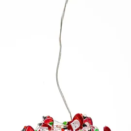 LINDBY LED-Lichterkette Batterie 3 m Rot