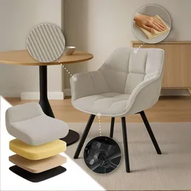 CLP Esszimmerstuhl Jordi Cord, Creme,