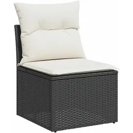 vidaXL Garten-Lounge-Set 9-tlg. schwarz