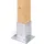 GAH Alberts Zaunpfosten 91 x 91 mm Silber/Stahl