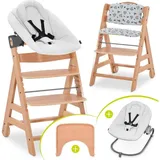 hauck Hauck, Alpha Move Natur 5-tlg. Newbornset Light Grey - Hochstuhl Hochstühle (Hochstuhl)