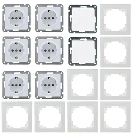 ChiliTec DELPHI Starter-Kit, 6x Steckdose, 2x Schalter, Rahmen