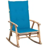 vidaXL Schaukelstuhl Gartenstuhl 55 x 50 x 105 cm blau 1 St.