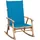 vidaXL Schaukelstuhl Gartenstuhl 55 x 50 x 105 cm blau 1 St.