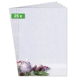 SIGEL Weihnachtsbriefpapier Charmful Christmas Motiv DIN A4 90 g/qm 25 Blatt