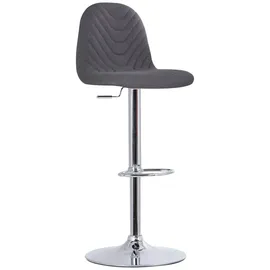 byLIVING Barhocker Casino 41 x 52,5 x 88,5-110 cm Anthrazit