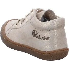 NATURINO Cocoon-Lauflernschuhe aus Veloursleder in Glitter-Optik Gold 21