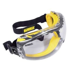 Dewalt DPG82-11D EU Schutzbrille mit Antibeschlag-Schutz Schwarz, Gelb EN 166 DIN 166