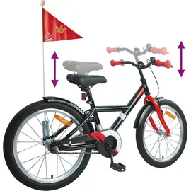 vidaXL Kinderfahrrad 18 Zoll schwarz