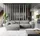 DeLife Ecksofa Sirpio XL 270x170 cm Mikrofaser Taupe Recamiere variabel mit Hocker