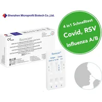 25x Fluorecare BIO-TECH COVID-19 & Influenza A/B & RSV Antigen Kombi-Testkit Antigen Schnelltest | CE 2934 | 25 Combo Selbsttest Test Grippe