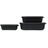 Mepal Cirqula rechteckig nordic black 0,5 l 3-teilig
