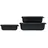 Mepal Cirqula rechteckig nordic black 0,5 l 3-teilig