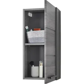BASIC by Balculina Hängeschrank BASIC BY BALCULINA "Silver, Badezimmerschrank BxHxT 34x70x23", silber (rauchsilber), B:34cm H:70cm T:23cm, FSC-zertifizierter Holzwerkstoff, Schränke, Hängeschrank, Breite 34cm, Tür L/R monierbar, FSC-Mix 70%