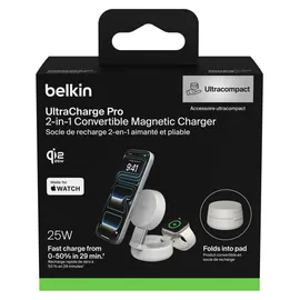 Belkin UltraCharge 25W Qi2 magn. 2-in-1 Lad.verst.sand WIZ043kqSD