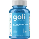 Goli Nutrition, Ashwagandha mit Vitamin D, 60 vegane Gummies, 300mg KSM-66® Ashwagandhawurzel-Extrakt & 25mcg Vitamin D2 je Dosis, Glutenfrei, GMO frei, Beerengeschmack