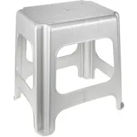 KEEEPER Maxi-Hocker Kunststoff 41 x 43 x 34 cm Silber
