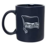 Hertha BSC Berlin Tasse Relief Logo Navy Kaffeetasse Becher HBSCB