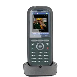 AGFEO DECT 78 IP, IP-Telefon, Grau, Kabelloses Mobilteil, Tisch/Bank, IP65, 249