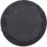 Novaliv Schieferplatten 10x0,5 rund Untersetzer Tischplatz 10cm Schiefer