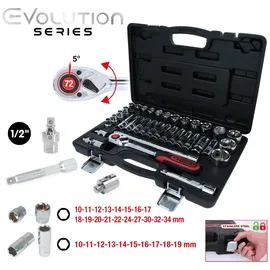 KS Tools 1/2" CHROMEplus Steckschlüssel-Satz 35-tlg.