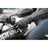 SHIMA D-TOUR Herren Motorradhandschuhe Klassisch Touring Sommer Leder ( S-4XL, Schwarz ), 4XL