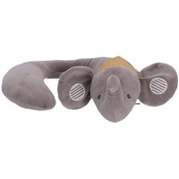 STERNTALER Baby Unisex Nackenstütze Baby Nackenstütze L Elefant Eddy - Nackenkissen, Kopfstütze, Nackenhörnchen - grau