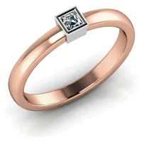 Verlobungsring VR06 750er Rot-/Weiflgold - 6772