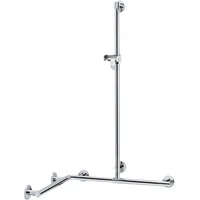 Keuco Duschhandlauf Plan Care m BrSt, r/l, 797x597x1263mm, AL