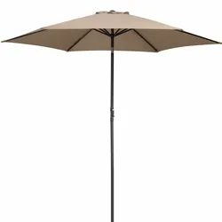 Sonnenschirm Taupe Alu Ø300cm UV-Schutz 80+